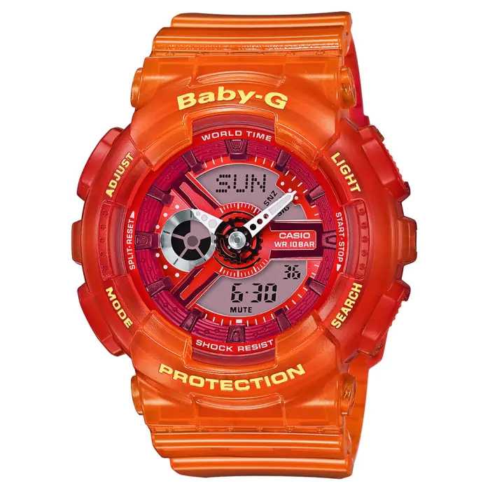 Baby g shop orange watch