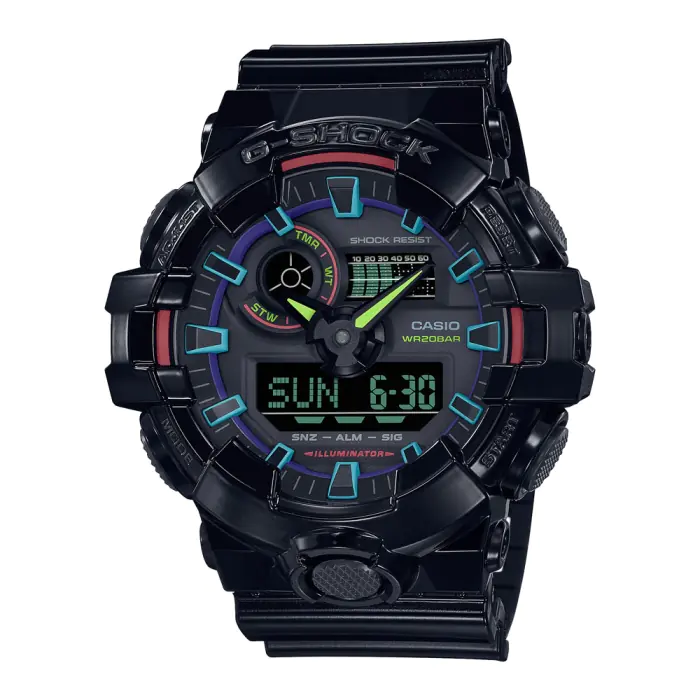 G SHOCK Virtual Rainbow RGB Men Casual Watch GA 700RGB 1ADR CASIO MEA