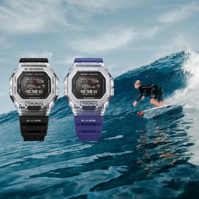 値下げ G-SHOCK G-LIDE GBX-100-2DR サーフィン G-SHOCK Surfing Step Tracking Sporty Men Watch GBX-100S-2DR