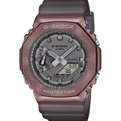 ساعة G-SHOCK كاجوال مغطاة بالمعدن للرجال GM-2100MF-5ADR