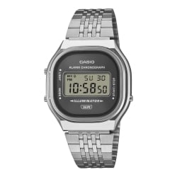 CASIO Vintage Silver Digital Watch A140WE-8ADF