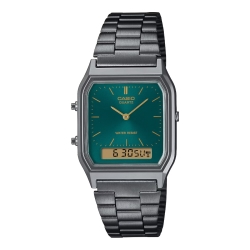CASIO Vintage Unisex Green Dial Watch AQ-230EGG-3ADF