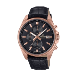 Edifice Genuine Leather Standard Chronograph Men Watch EFV-610ECL-1AUDF