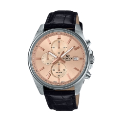 Edifice ] Genuine Leather Standard Chronograph Men Watch EFV-610EL-5AUDF