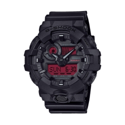 G-SHOCK Black and Red Collection Casual Men Watch GA-700BBR-1ADR