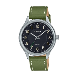 CASIO Analogue Unisex Genuine Leather Watch MTP-B155D-2EVDF