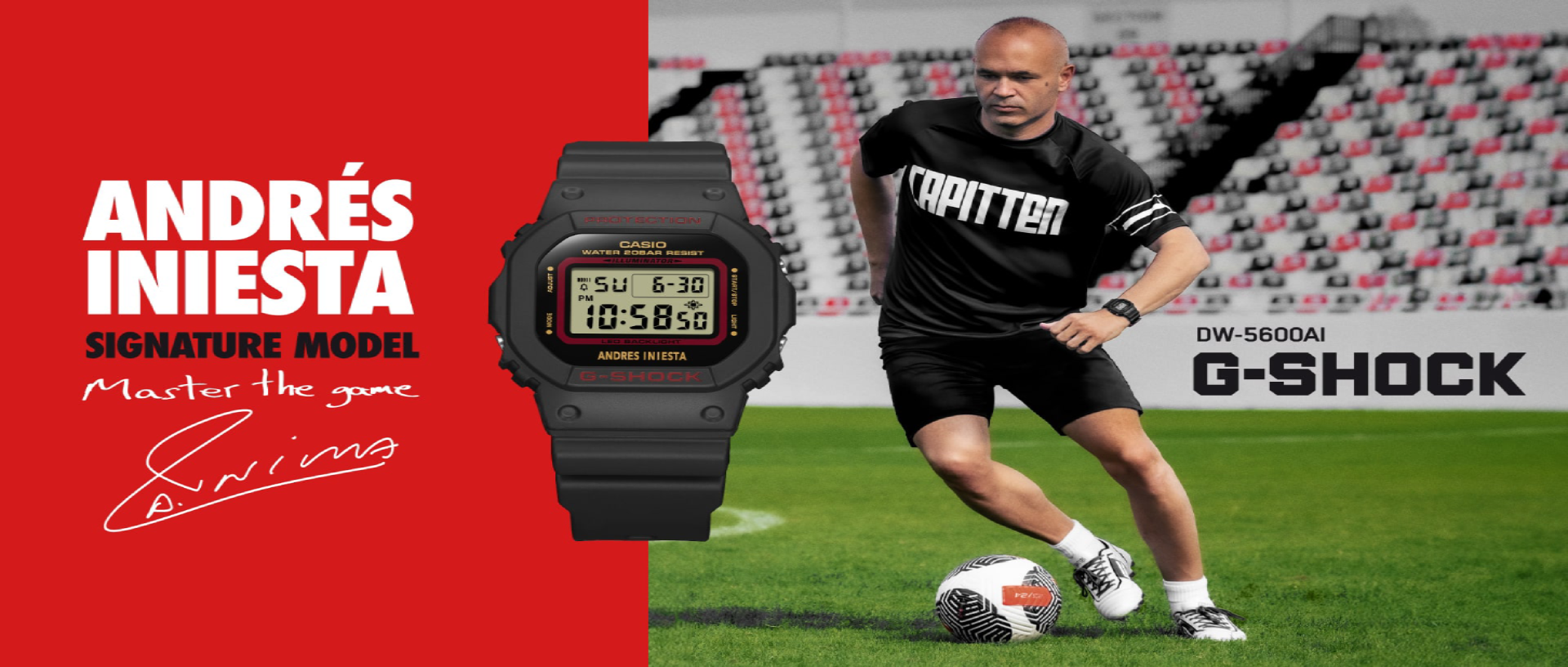 Andrés Iniesta’s Iconic Style: The G-SHOCK DW-5600AI-1 Signature Watch