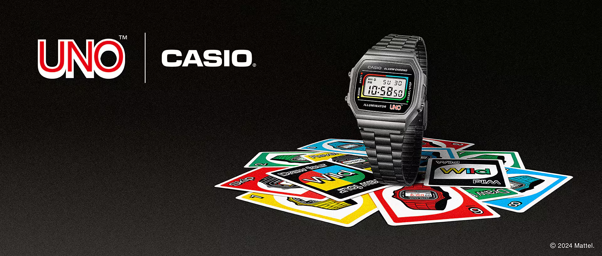 Two Icons Collide Introducing the CASIO x UNO A168WEUC A Timeless Fusion of Play and